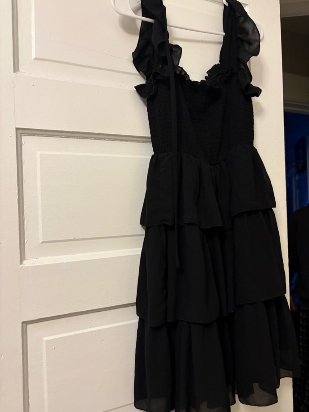 Black Ruffled Tiered Sundress